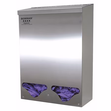 Dispensador a granel 2 compartimentos plateado A