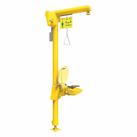 Ducha con lavaojos Bradley - 93 34 pulgadas A