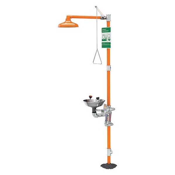 Ducha con lavaojos de acero inoxidable H