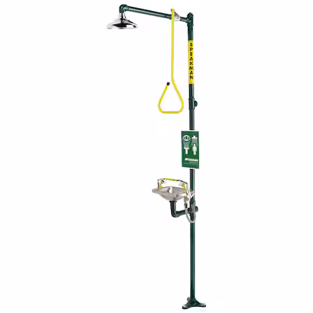 Ducha de emergencia con lavabo de acero inoxidable A