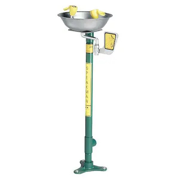 Estación lavaojos montada en pedestal A