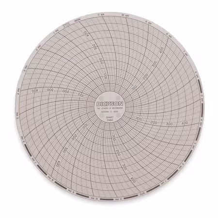 Gráfico circular DICKSON 6 pulgadas 0-500 B
