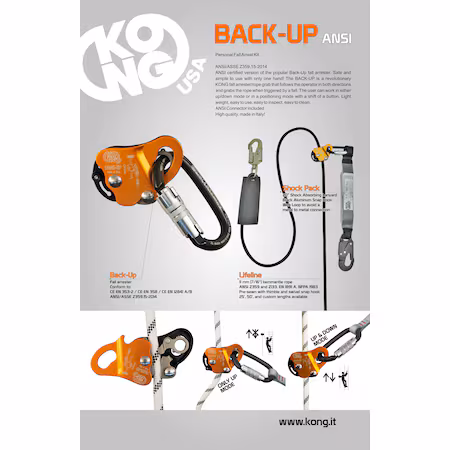 Kit de protección contra caídas de respaldo 50 A