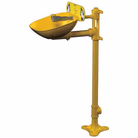 Lavaojos con plomería Bradley D