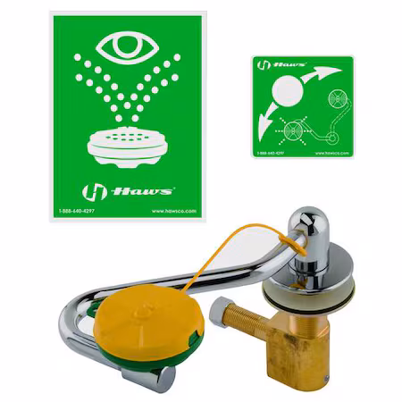 Lavaojos con plomería Haws 6 A