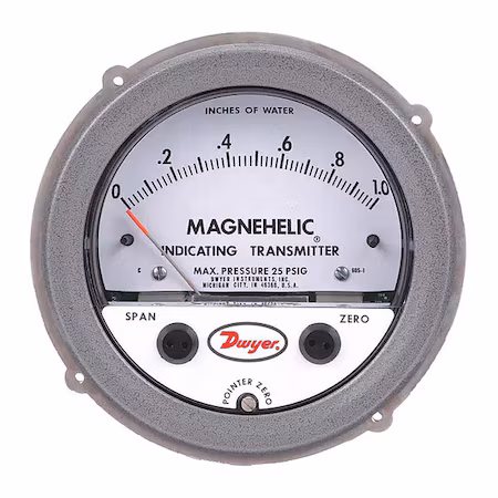 Magmohelic indicando Tr - Dwyer Instruments A