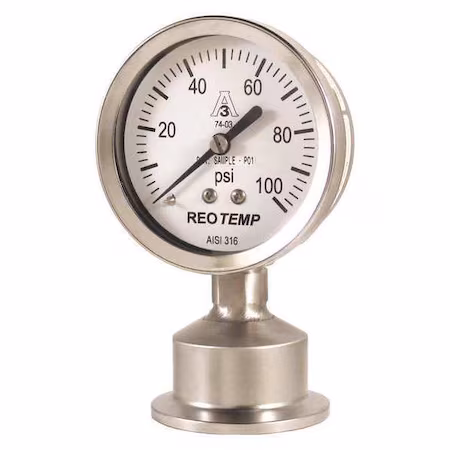 Manómetro 0-100 psi Reotemp 2.5 A