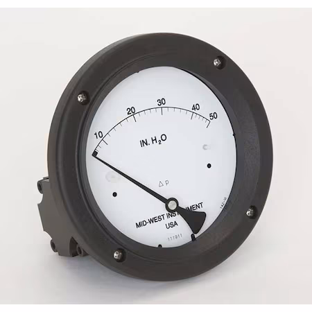 Manómetro 0 a 50 In H2O Midwest Instrument B