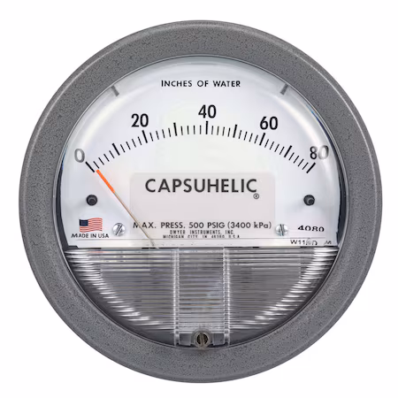 Manómetro de presión diferencial capsuhelic A