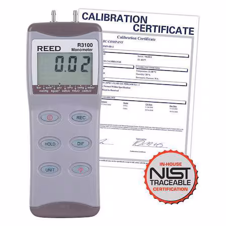 Manómetro digital 100 psi con calibración NIST A