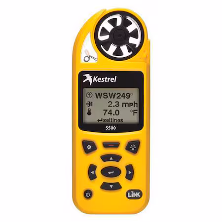 Medidor Meteorológico Kestrel LCD WiFi Amarillo A