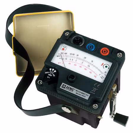 Megóhmetro de manivela 1000 VCC AEMC A