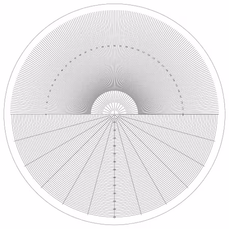 Radio de combinación de comparador ópticoAn B