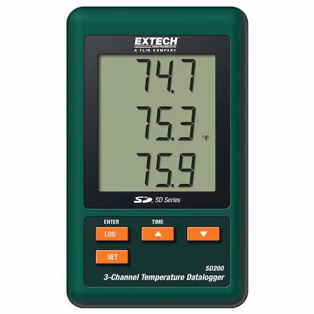 Registrador de datos de temperatura 3 canales EXTECH A